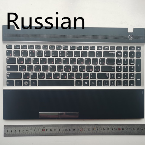 Russian /US /spain  layout New laptop keyboard with touchpad palmrest for samsung NP300V5A NP305V5A 300V5A  15.6