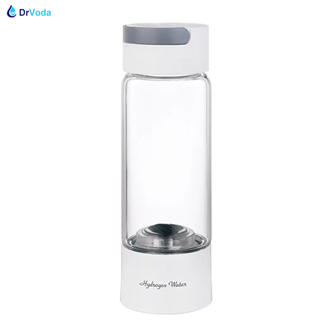 DrVoda Latest SPE Korea Hydrogen Water Bottle Generator Q10 Pure H2 Maker Glass Cupbody Japan PEM Electrolysis Ionizer 3000ppb ► Photo 1/6