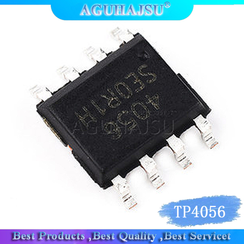 10pcs/lot TP4056 TP4056E ME4056 4056E TC4056A 1A Linear Li-Ion Battery Charger IC SOP8 ► Photo 1/1