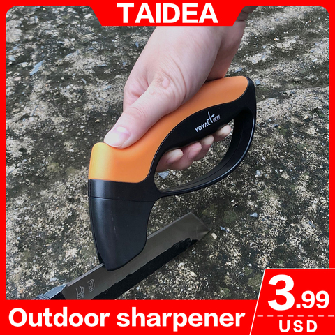 YOYAL Carbide Professional Multi-functional Outdoor Knife Sharpener TY1708 Portable Sharpening Tool For camping knife Shovel Axe ► Photo 1/6