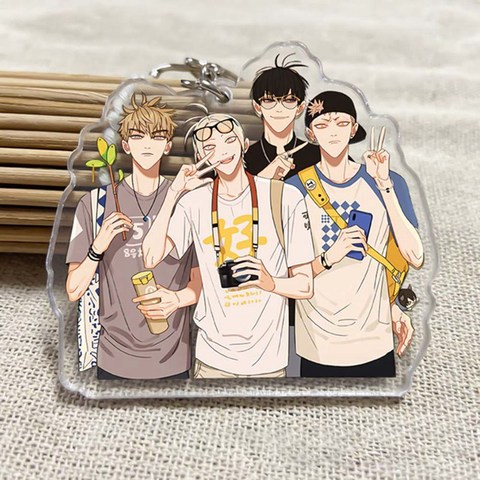 Anime 19 Days Keychain cute keyrings youth key holder Cartoon Figure Old Xian Hetian Jian Yi Pendent Key Ring Jewelry ► Photo 1/6