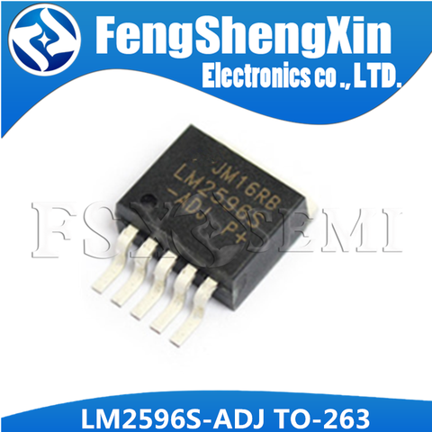 1-5-10PCS  LM2596S-ADJ TO-263 LM2596S LM2596 150 kHz 3A Step-Down Voltage Regulator ► Photo 1/2