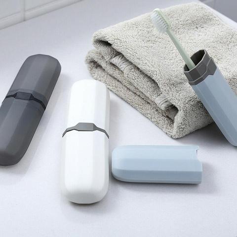 2022 New Travel Portable Toothbrush Toothpaste Holder Container Anti Bacterial Adjustable Case Pencil Container Storage Box ► Photo 1/6