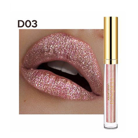 VERONNI Shimmer Glitter Metalic Lip Gloss Waterproof Makeup Long Lasting Liquid Lipstick  clear lip gloss ► Photo 1/6
