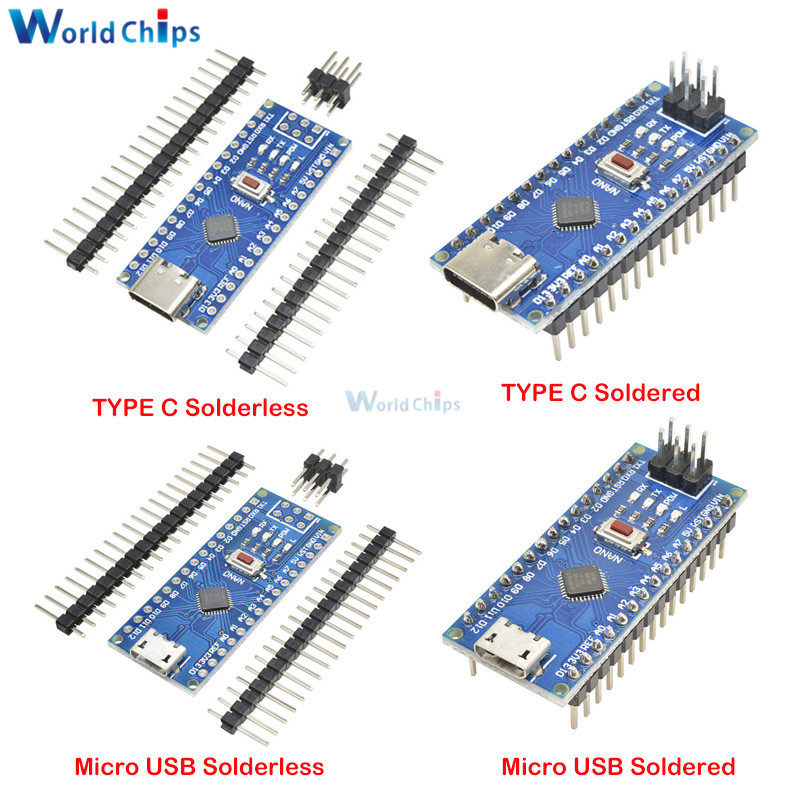 Diymore Micro Usb Type C Adapter Ch340 Nano V30 Atmega328p Mu Atmega328 Microcontroller Module 4038