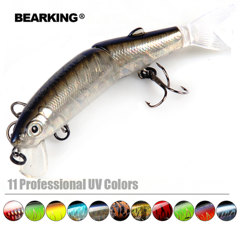 Bearking brand 1PCS Minnow Fishing Lure Laser Hard Artificial Bait 3D Eyes 11.3cm 13.7g Fishing Wobblers Crankbait Minnows ► Photo 1/6