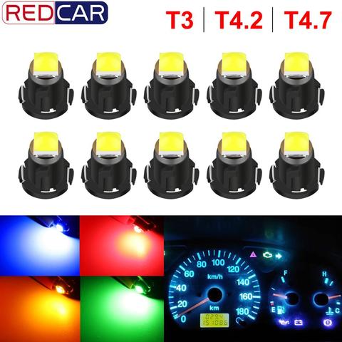 10pcs T3 LED 3030 SMD Led Bulb T4.2 T4.7 Indicator Light Bulb Car Dashboard Warning Indicator Light Instrument Lamp Auto Lamp ► Photo 1/6