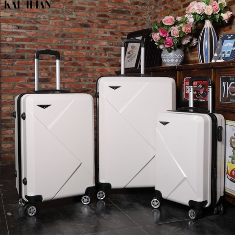 20''24/28 inch Rolling luggage travel suitcase on wheels 20'' carry on cabin trolley luggage bag ABS+PC suitcase fashion set ► Photo 1/6
