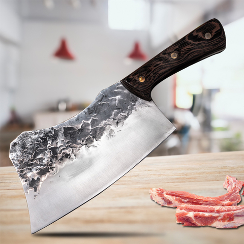 Stainless Steel Butcher Knife Bone Knife Handmade Kitchen Meat Cleaver Household Fish Bone Chicken Chef Special Knife ► Photo 1/6