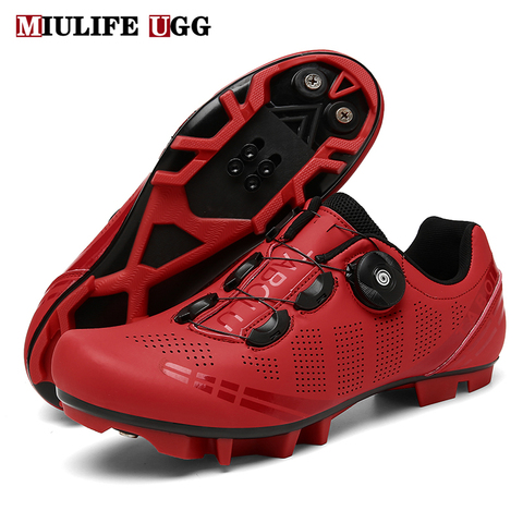 2022 Cycling MTB Shoes Men Sports Route Cleat Road Bike Speed Flat Sneaker Racing Women Bicycle Mountain Spd Biking Footwear ► Photo 1/6