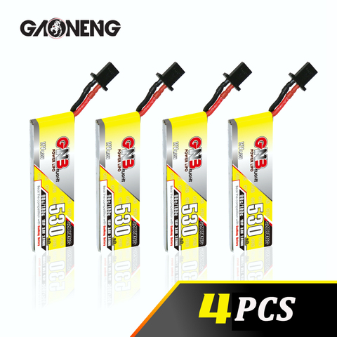 4PCS Gaoneng GNB 1S 530mAh 90C HV 3.8V 4.35V PH2.0 Connector 2S 3S 4S 6S Flight Power Lipo Battery Pack XT30 Plug ► Photo 1/6