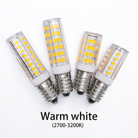 E14 LED Light Bulb 5W 7W 9W 220V 2835 SMD Ceramic Lamp replace 30w 40w 50w Halogen for Candle Crystal Chandelier refrigerator ► Photo 1/6