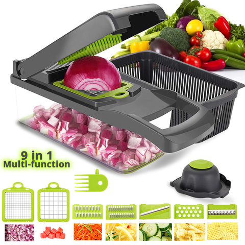 Vegetable Cutter Mandoline Slicer Fruits Tool Shredder Peeler Garlic Chopper Potato Carrot Grater Salad Maker Kitchen Gadgets ► Photo 1/6