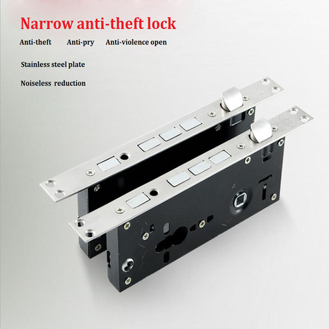 Universal Narrow Security mortise Door Lock body,mortise door Locks part  68*45 ► Photo 1/4