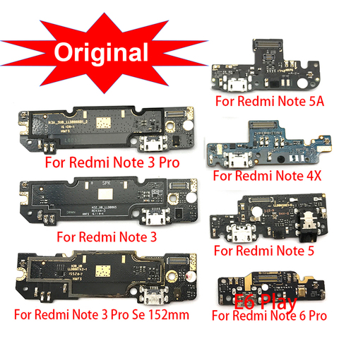 USB Charger Charging Dock Port Connector Flex Cable For Xiaomi Redmi Note 4 4X 5 5A 6 3 Pro Se 152mm ► Photo 1/4