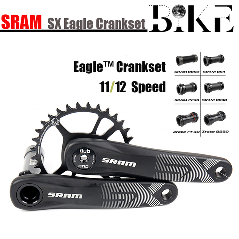 SRAM 12 Speed SX EAGLE Crank DUB 32T 34T 38T 6mm Offset Steel Chainring 170mm 175mm 1x12 MTB Bicycle Crankset ► Photo 1/6