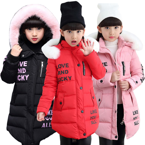 Girl Winter Cotton-Padded Jacket For Kids Children Fashion Outerwear Boys Coat Warm Down Jacket Clothing For Children 4-10 Years ► Photo 1/6