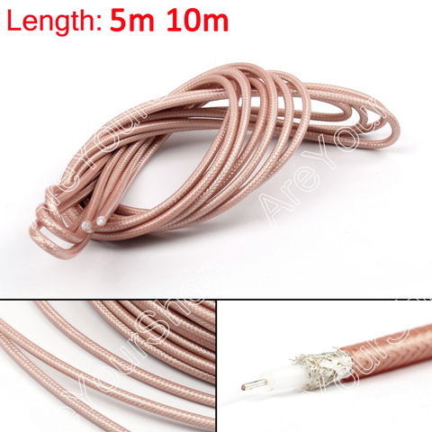 Areyourshop RG142 RF Coaxial Cable Connector 50ohm M17/60 RG-142 Coax Pigtail 1m 5m 10m New Cable Connector ► Photo 1/5