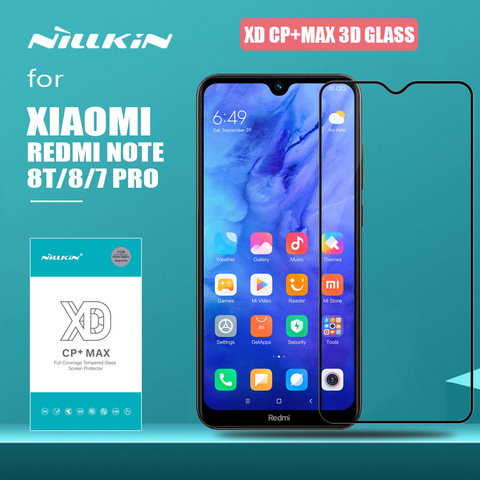 Redmi Note 8T 8 7 Pro Glass Nillkin XD CP+ 3D Full Cover Tempered Glass Screen Protector for Xiaomi Redmi Note 8T 8 7 Pro Glass ► Photo 1/6
