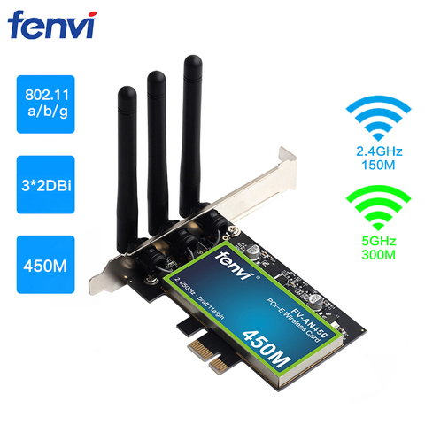 Wireless Dual Band PCI Express WiFi Adapter PCI-E Network Card WIfi 6 Intel AX200 2.4G/5G With Antennas Desktop PC Windows 10 ► Photo 1/6