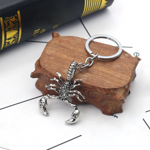 New Fashion Creative Retro Scorpion King Shape Keychain Personality Punk Animal Man Pendant Key Chain Chrismas Gift ► Photo 1/6