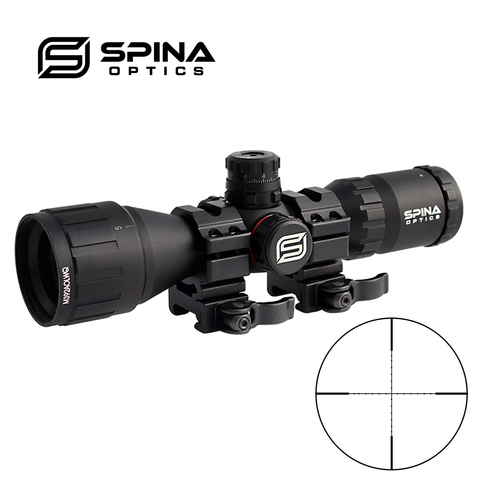 SPINA Hunting Optical 3-9x32 AO 1inch Tube Mil-dot Reticle Riflescope With Sun Shade and QD Rings Tactical Rifle Scope ► Photo 1/6