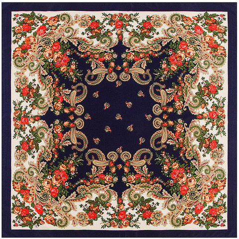100cm Bohemia Paisley Style Winter Square Scarf Luxury Brand Scarf Women New Design kerchief Handkerchief Scarves For Ladies ► Photo 1/6
