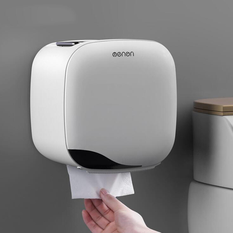 Double Layer Toilet Paper Holder Waterproof Storage Box Wall Mounted Toilet  Roll Dispenser Portable Toilet Paper Holders