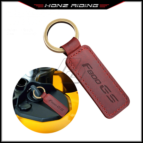 For BMW Motorrad F800GS F800 GS Motorcycle Keychain Cowhide Key Ring ► Photo 1/6