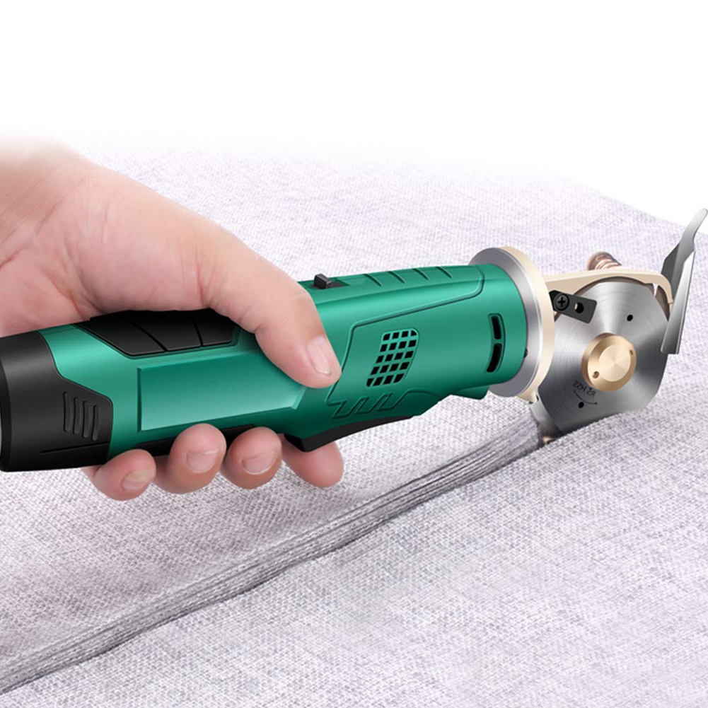 Portable Electric Fabric Cutter, 70MM/90MM Cordless Rotary Cutting Machine  USA