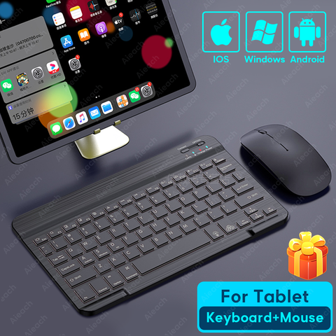 Tablet Wireless Keyboard For iPad Pro 2022 11 12.9 10.5 Teclado, Bluetooth Keyboard Mouse For iPad 8th 7th 6th Air 4 3 2 mini 5 ► Photo 1/6