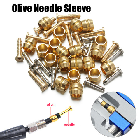 10Sets BH59 BH90 Olive Needle Sleeve Alloy Connector Insert Hydraulic Disc Brake Oil Tube Hose MTB Bike Bicycle Accessories ► Photo 1/6