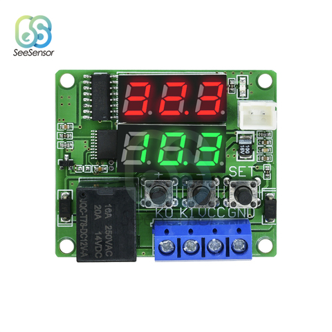 W1219 DC 12V 5V Dual LED Digital Display Thermostat Temperature Controller Regulator Control Switch NTC Sensor Module ► Photo 1/6