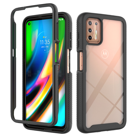 Hybrid Rugged Armor 2 in 1 PC + TPU Shockproof Case for Motorola Moto G9 Plus G9 Play G8 Power Lite One Fusion G 5G Plus Stylus ► Photo 1/6