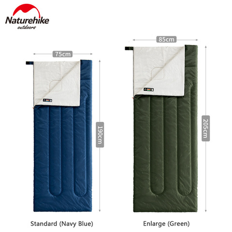 Naturehike Envelope Type Sleeping Bag 3-Season Waterproof Cotton Sleeping Bag Ultralight Portable Outdoor Camping Travel Break ► Photo 1/6