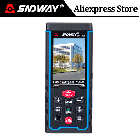 SNDWAY Laser Rangefinder Color LCD laser Distance Meter 120M 100M 80M 70M 50M Range Finder Digital Angle Ruler Measuring tape ► Photo 1/6