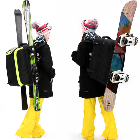 2022 Ski Backpacks Bag for ski boots helmet\ hang Skis or Snowboard Waterproof Large Capacity Wet And Dry Separation Space a7341 ► Photo 1/6