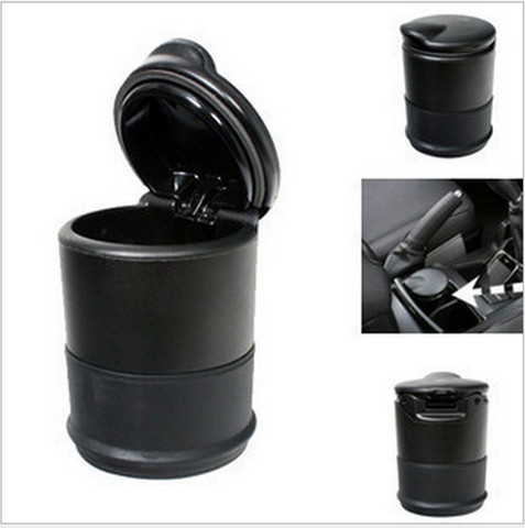 2022 new universal travel portable car ashtray heat resistant car cup holder ashtray black ► Photo 1/6