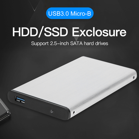 For Laptop PC 2.5 inch USB 3.0 External Hard Drive Disk Box USB 2.0 Support 10TB HDD SSD Mobile Enclosure Case ► Photo 1/6