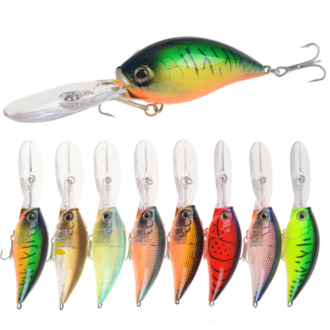 1pcs/lot 11cm 21g High Quality Deep Water Diver 1.8m-3m Fishing Lure Laser Artificial Hard Crankbait Bass Wobbler Treble Hook ► Photo 1/6