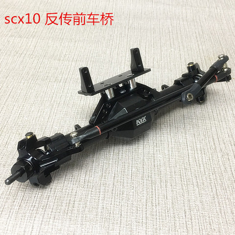 KYX Racing CNC Alloy Reverse Front Axle Upgrades Parts Accessories for 1/10 RC Crawler Car Axial SCX10 ► Photo 1/3