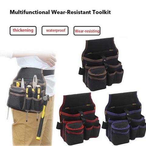 High Quality Hardware Mechanics Canvas Tool Bag Utility Pocket Pouch Utility Bag With Belt ► Photo 1/6