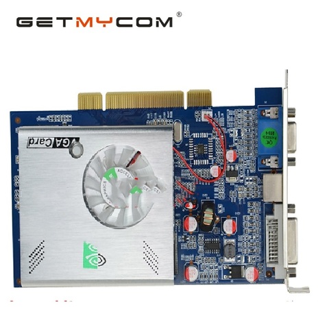 Getmycom Original for PCI FX5500 256MB 128bit DDR VGA+DVI+S port video graphic card support PCI 2X / 4X  High Quality ► Photo 1/2