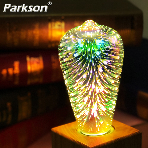 3D LED Light Bulb E27 220V ST64 G80 G95 G125 A60 Diamond Heart Decoration LED Lamp Holiday Lights Novelty Christmas Lamp ► Photo 1/6