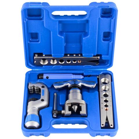 HAVC Pipe Cone Flaring Tool kit  6-19mm 45 Degree Angle Eccentric Cone Type Sets for Water Gas Refrigeration Brake Line ► Photo 1/6