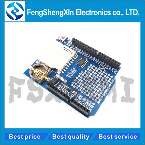 1pcs New Data Logger Module Logging Recorder Shield V1.0 For Arduino UNO SD Card One ► Photo 1/4