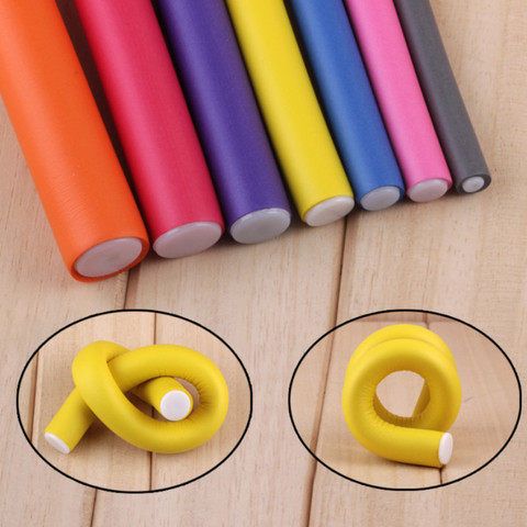 10 pcs/Lot Soft Hair Curler Roller Curl Hair Bendy Rollers DIY Magic Hair Curlers Tool Styling Rollers Sponge Hair Curling ► Photo 1/5