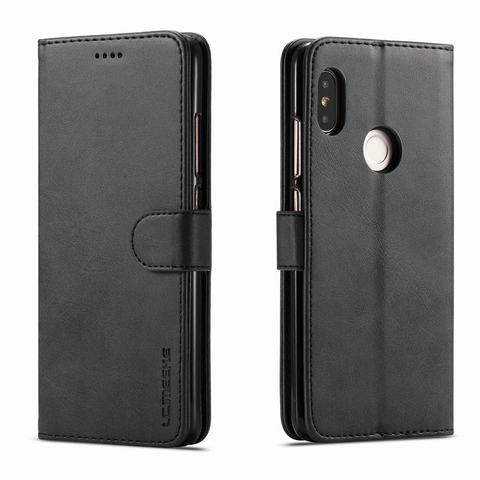 Flip Case For Xiaomi Redmi Note 5 Pro Case Leather Wallet Magnetic Cover For Redmi Note 5 Note5 Case Luxury Vintage Phone Bags ► Photo 1/6