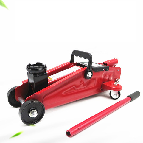 High quality Car 2 ton horizontal hydraulic Jack 2T Use change tire car Lifting jack jack-up with Wheels ► Photo 1/3