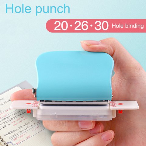 Fromthenon Leaf Paper Punch 30/26/26 Hole Puncher A4/A5/A6 Planner Scrapbooking Tool Binding Supplies School & Office Stationery ► Photo 1/6
